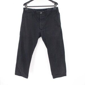 RRL Trousers officer Mens 32 Military Hand Twill Pant Straight Leg Button Fly
